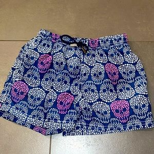 98 Coast Av Rockstar Swim trunks skull bathing suit size small